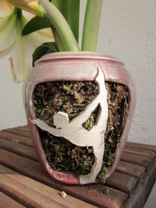 Standing Bow Male with Plant